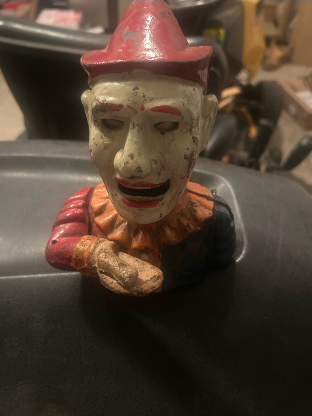 Vintage Clown cast-iron Bank